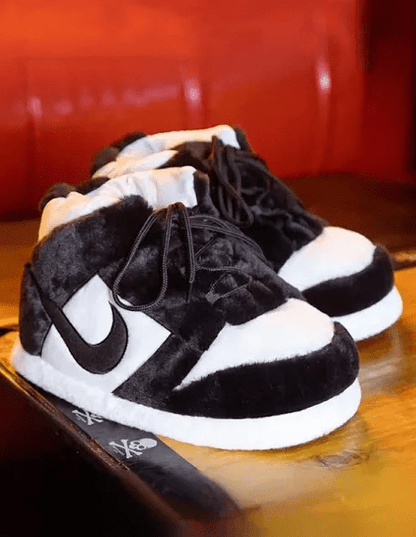 Sneaker Slippers Black and white panda Jordan 1 unisex for adults&kids